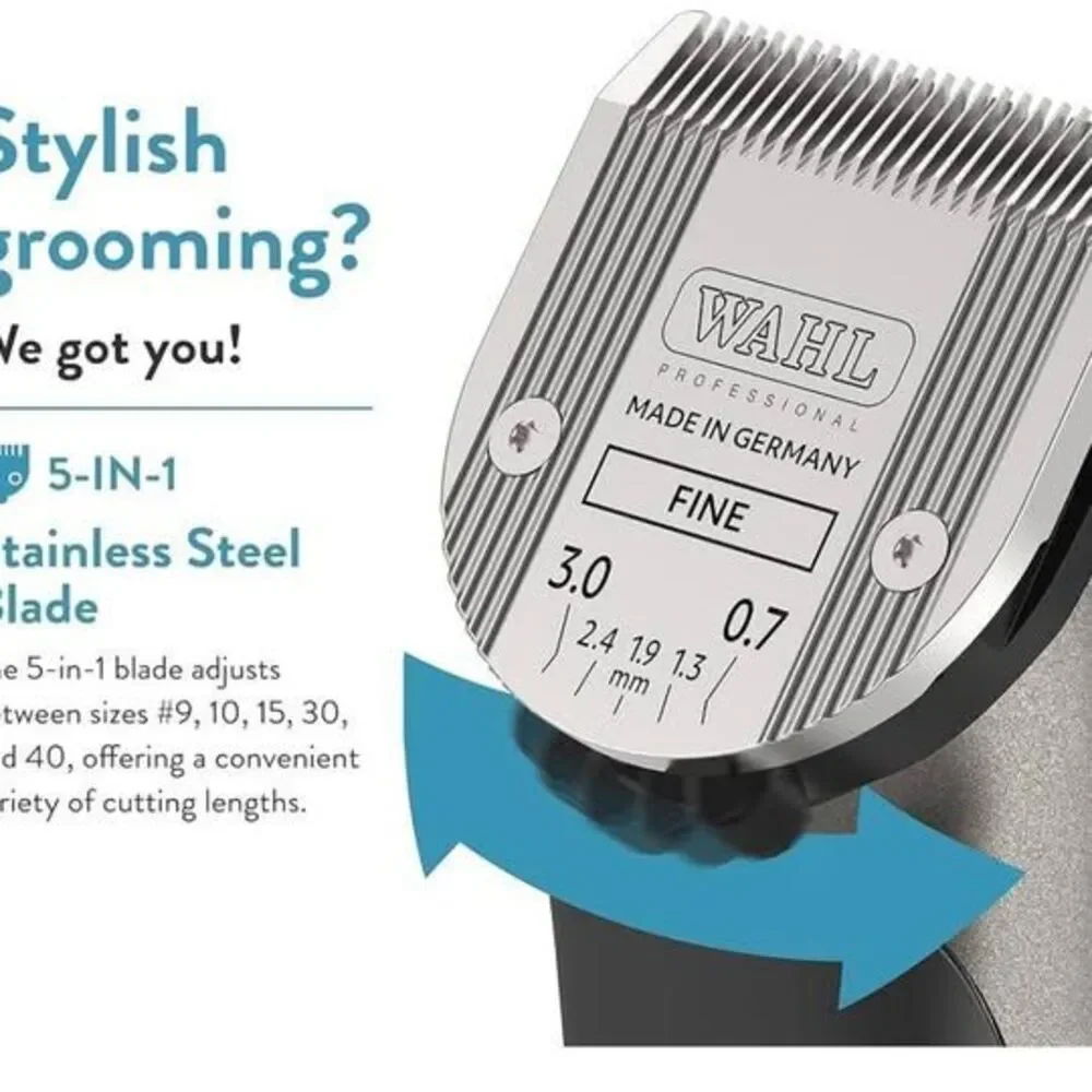 WAHL Professional Animal Bravura Lithium Ion Clipper - Cordless Pet Clippers